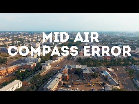 Видео: Compass error phantom 3 pro, flyaway - ошибка компаса