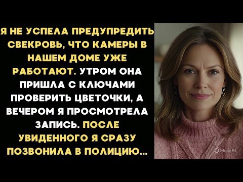 Видео: Я не успела предупредить свекровь, что камеры в нашем доме уже работают...