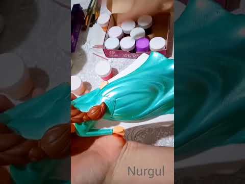 Видео: копилка из гипса/исі жок краска/Акрил краска