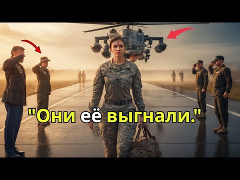 Видео: "Они выгнали её с базы без слова — а потом приземлился Blackhawk только для неё."