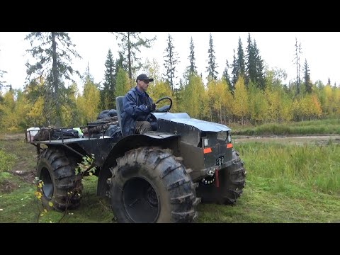 Видео: ПОХОД НА ВЕЗДЕХОДЕ В ТАЙГУ С НОЧЁВКОЙ В ПАЛАТКЕ, ПОДГОТОВИЛИ МОСТ К ЗИМЕ