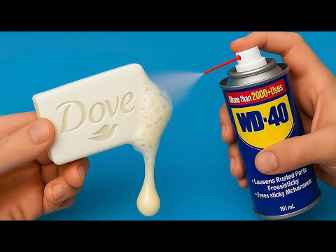 Видео: Почему я этого не знал! Распылите WD-40 на кусковое мыло, чтобы починить любой сломанный пластик до