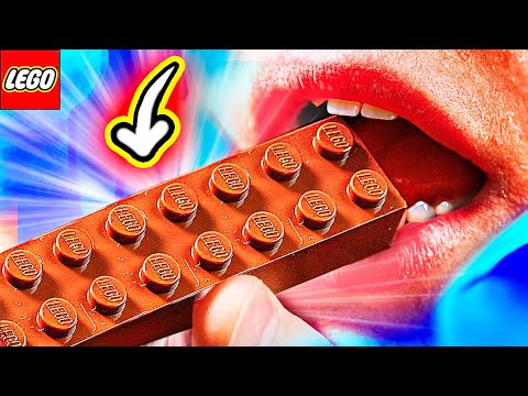 Видео: МЫ СДЕЛАЛИ LEGO ИЗ ШОКОЛАДА