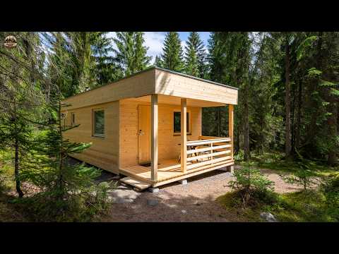 Видео: Этот мужчина построил идеальную хижину ручной работы глубоко в лесу!