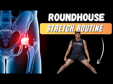 Видео: Как улучшить подвижность и гибкость тазобедренного сустава для круговых ударов ногами в тайском б...