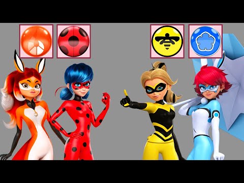 Видео: ✨ Эпическое сияние! Чудесное преображение героев | Королева Пчел, Леди Баг, Банни Икс и Рена Руж!