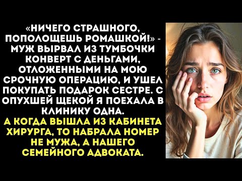 Видео: «Зубы потерпят, а у сестры день рождения!» Муж забрал деньги на операцию, но не знал, куда я пой