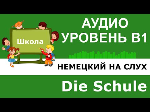 Видео: Немецкий язык. Аудио упражнение для уровня B1. Die Schule