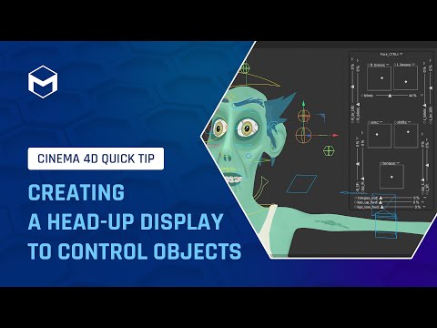 Видео: #C4DQuickTip 212: Создание проекционного дисплея для управления объектами в Cinema 4D