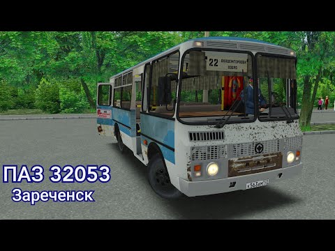 Видео: ПАЗ 32053 с качественным звуком бензинового двигателя Omsi 2