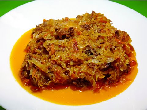 Видео: Вкуснейшая Тушеная капуста с тушенкой!, Пальчики оближешь!