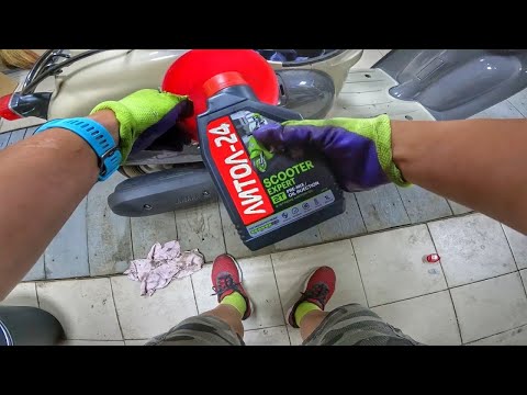 Видео: Первое ТО Yamaha Vino  Лью Motul