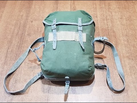 Видео: Рюкзак малый М51 и М53 армии Норвегии, олива, б/у- тестируем на прочность.