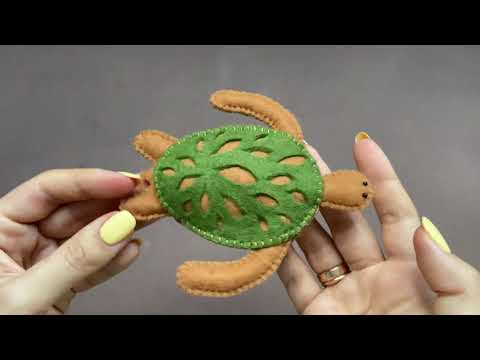 Видео: 🇺🇦Полное видео по пошиву черепашек из фетра | Felt turtle Full video