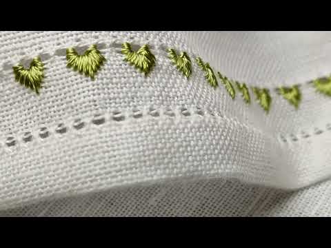 Видео: Простий та красивий дизайн Обробки Краю для початківців 💫Beautiful Design|Hand Embroidery