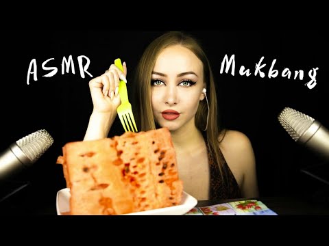 Видео: ASMR Mukbang / АСМР Арбуз / Асмр ответы на вопросы / Звуки еды / ASMR Eating / шепот /  АСМР Итинг