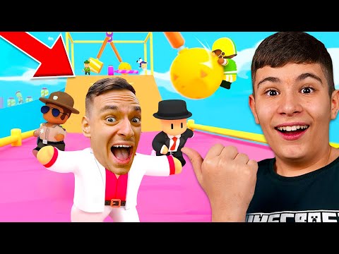 Видео: ИГРАЕМ НУУБ СРЕЩУ ПРО В STUMBLE GUYS! | CHALLENGE