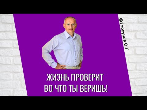 Видео: Жизнь проверит во что ты веришь! Торсунов лекции