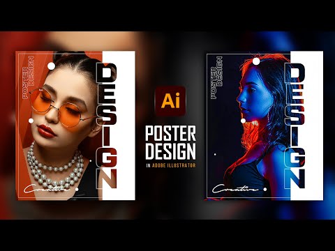 Видео: Современный дизайн плаката в Adobe Illustrator I Учебник по Illustrator I Креативный дизайн плаката