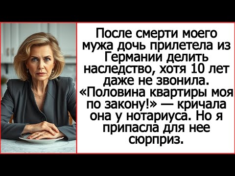 Видео: После смерти моего мужа дочь прилетела из Германии делить наследство, хотя 10 лет даже не звонила.