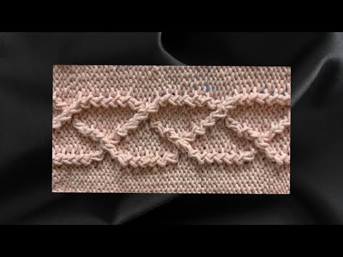 Видео: Японский узор спицами. Идеальный узор для кокетки