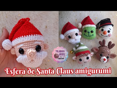 Видео: Дед Мороз/Сфера амигуруми Деда Мороза крючком.