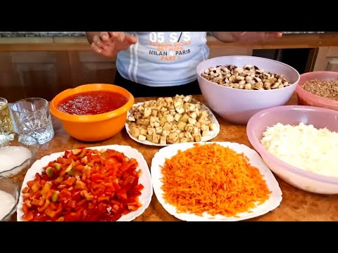 Видео: Гречка с грибами. Вкуснейшая  Гречка С Овощами На Зиму. 
