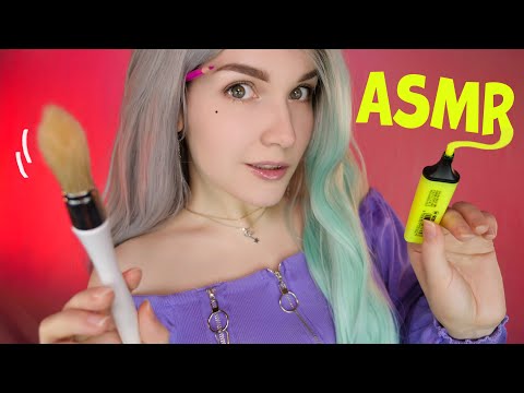 Видео: АСМР ✋👀 РИСУЮ И ТАППАЮ ПО ТВОЕМУ ЛИЦУ 🎨 [Визуальные триггеры] ASMR Drawing and Tapping on Your Face