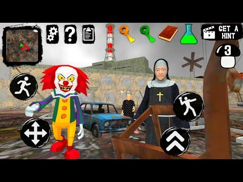 Видео: НОВЫЙ ДОМ СОСЕДЕЙ Гренни и Монахиня КЛОУН обновленная игра GRANNY evil nun clown neighbor