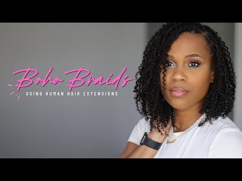 Видео: Косы в стиле бохо — естественный вид с помощью наращивания натуральных волос — отличный вариант д...