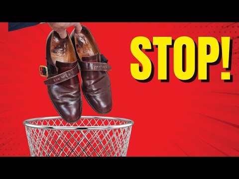 Видео: Не выбрасывайте, а гладьте! — Полная реставрация ремня Grenson Monk