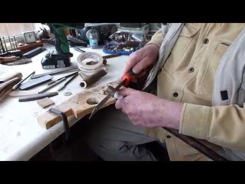 Видео: Демонстрация изготовления трости из рогов оленя, серия 3