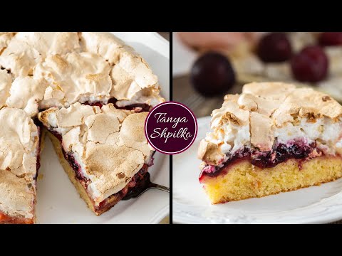 Видео: Изумительный Сливовый Пирог с Меренгой (Безе) | Plum Meringue Cake | Tanya Shpilko