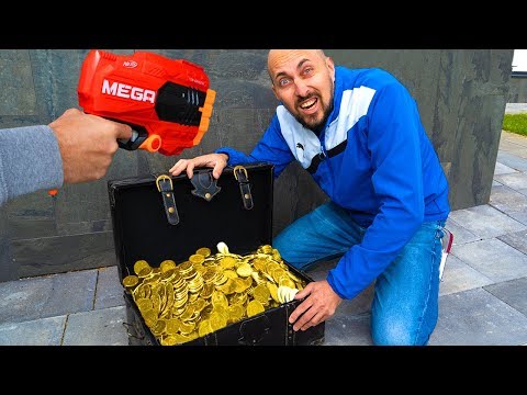 Видео: Nerf vs Thief... В доме КРЫСА...Кто ВОРУЕТ сокровища?