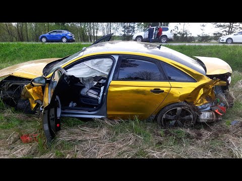 Видео: Золотая Ауди устроила погоню