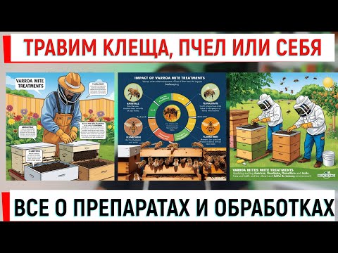 Видео: Травим клеща, пчел или себя. Все о препаратах и обработках.