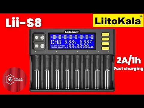 Видео: ‼️LiitoKala "Lii-S8 EU".SMART универсальное зарядное устройство на 8+2 каналов.Обзор.‼️