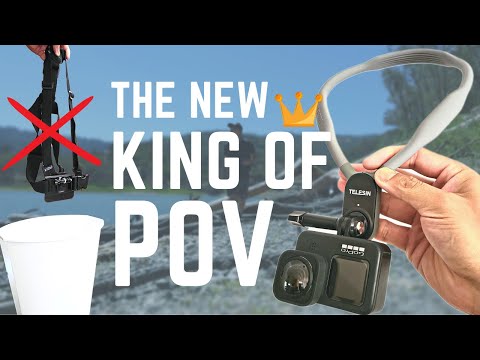 Видео: Лучшее крепление для GoPro POV — обзор магнитного держателя для селфи TELESIN POV Neck
