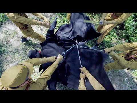 Видео: 7 ниндзя осаждают мастера кунг-фу, но у мастера кунг-фу есть хитрость!