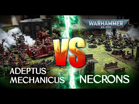 Видео: Necrons VS Mechanicus | 10th edition | батлрепорт #warhammer40k #wartishki #mechanicus #necrons