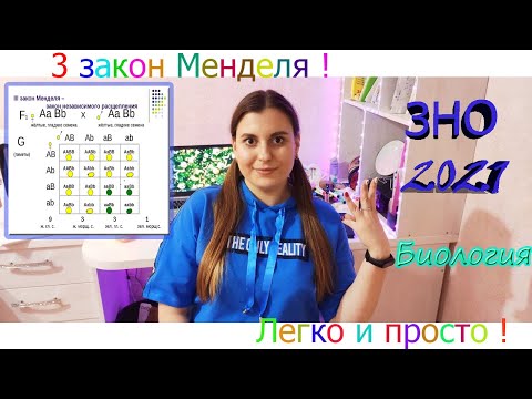 Видео: 3 ЗАКОН МЕНДЕЛЯ! РАЗБИРАЕМ РЕШЕТКУ ПЕННЕТА ЛЕГКО И ПРОСТО! ПОДГОТОВКА К ЗНО ПО БИОЛОГИИ 2021!