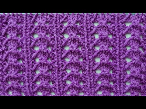 Видео: 🔥ШИКАРНЫЙ АЖУРНЫЙ УЗОР🔥 ПРОЩЕ НЕ ПРИДУМАЕШЬ! ☀️ Как вязать ажурные узоры спицами? ЛЕГКО!