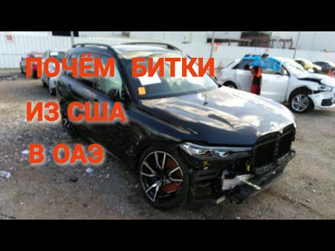 Видео: Цены на битые машины из США в Эмиратах.