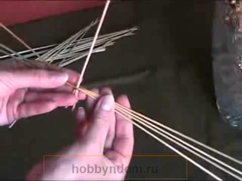 Видео: Плетение из соломы Камышик круглый.mp4