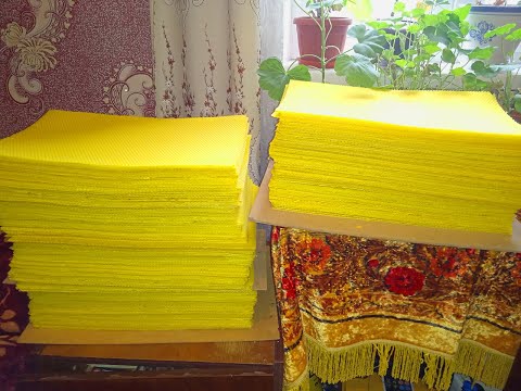 Видео: Производство забрусной вощины в домашних условиях. Пчеловодство