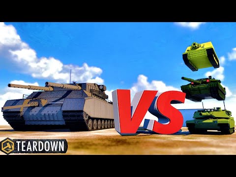 Видео: RATTE vs 3 ТАНКА, БИТВА ТАНКОВ в Teardown