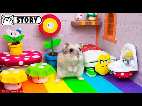 Видео: 🍄 Хомяк в лабиринте Супер Марио 🍄 Хомура Хам