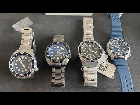 Видео: Обзор дайверов Seiko. Черепаха, самурай, сумо