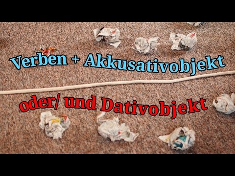 Видео: Глаголи с преки допълнения в Akkusativ и Dativ/ Verben + Akkusativobjekt und Dativobjekt (A2, B1)