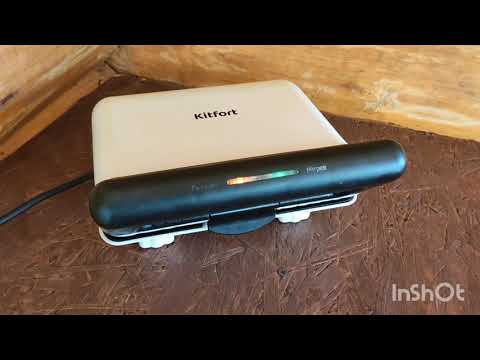 Видео: Готовим горячий бутерброд . Обзор вафельницы-бутербродницы Kitfort KT- 1638.